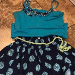 Justice top and skirt set